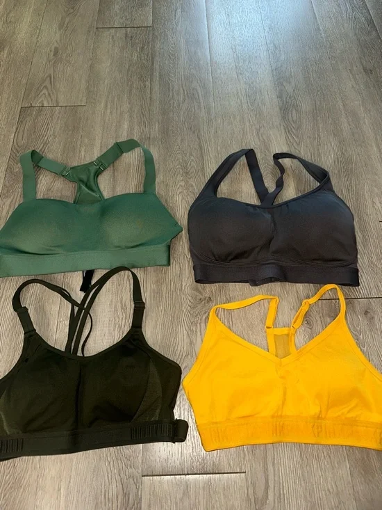 Nike Under Armour Gymshark Lot 21 Yoga Gym Workout Tank Sports Bra Shorts S - Picture 2 of 16